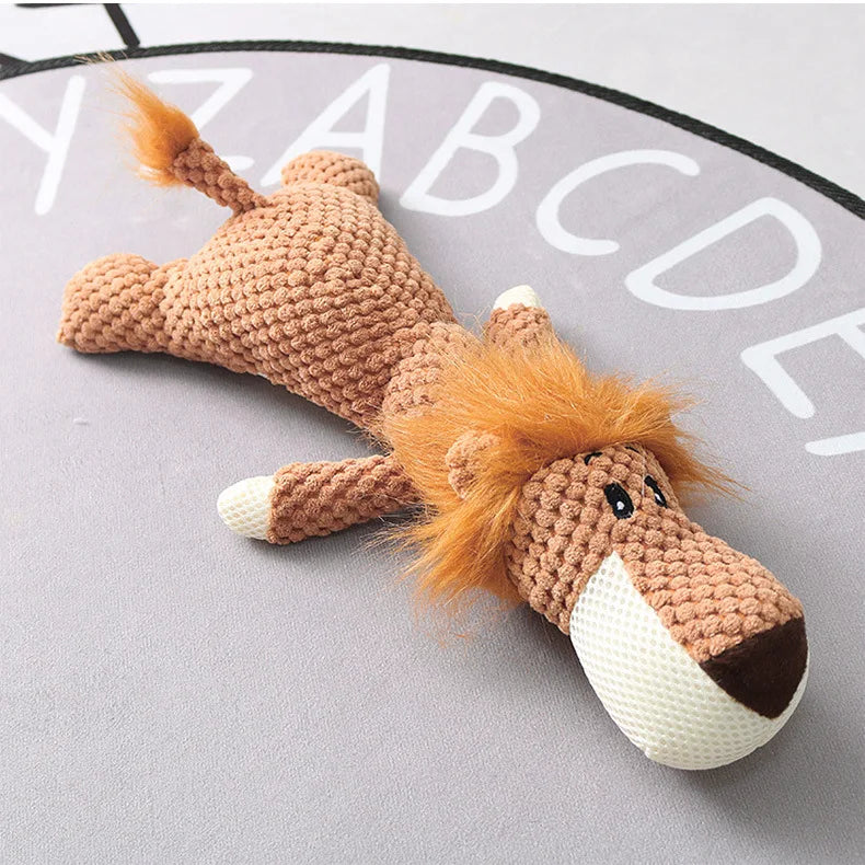 PlushPal Cartoon Puppy Squeaky Toy for Small Dogs