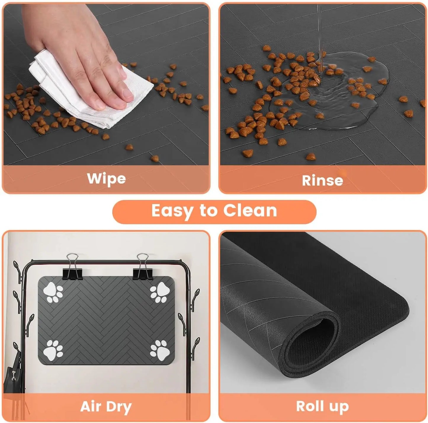 Pet Feeding Mat – Absorbent & Waterproof for Mess-Free Mealtime
