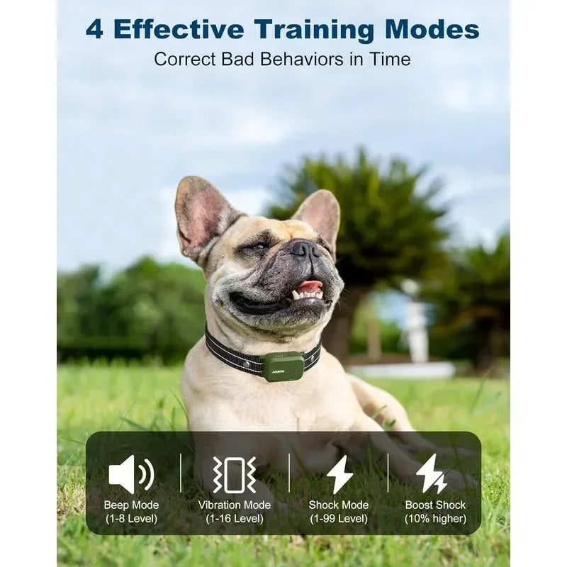 3300FT Remote Dog Training Collar - IPX7 Waterproof with 4 Innovative Training Modes
