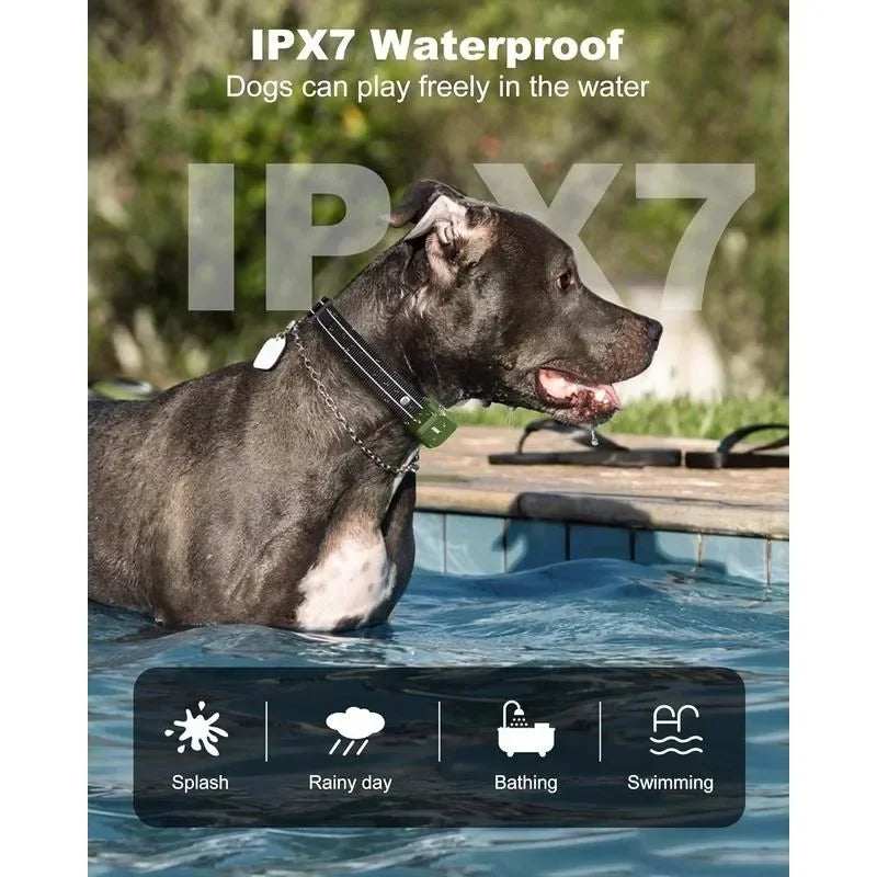 3300FT Remote Dog Training Collar - IPX7 Waterproof with 4 Innovative Training Modes