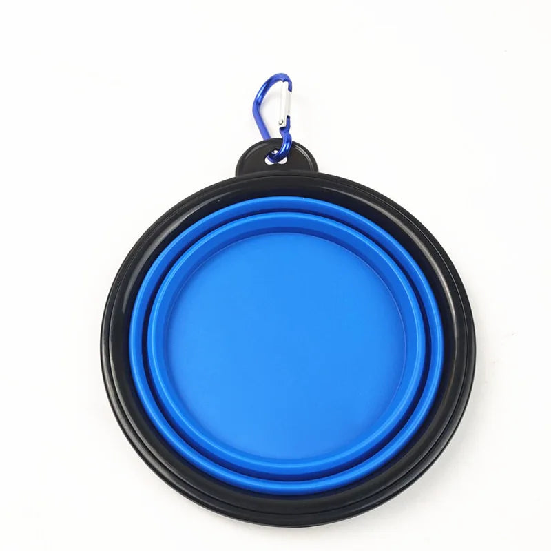 Portable Collapsible Pet Bowl with Keychain