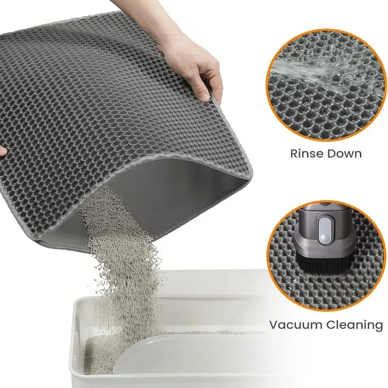 Cat Litter Mat - Waterproof Double Layer Trap