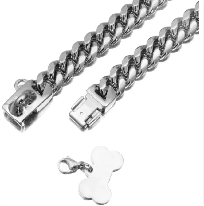 Steel Cuban Chain Collar