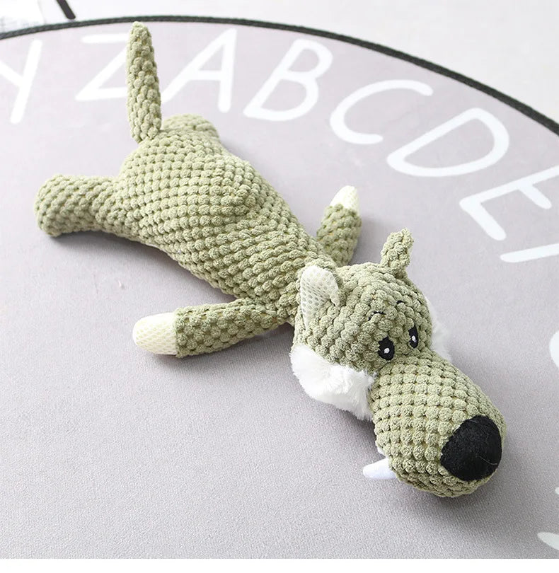 PlushPal Cartoon Puppy Squeaky Toy for Small Dogs