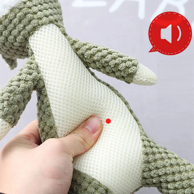PlushPal Cartoon Puppy Squeaky Toy for Small Dogs