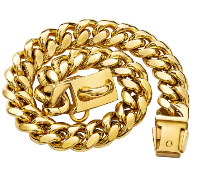 Steel Cuban Chain Collar