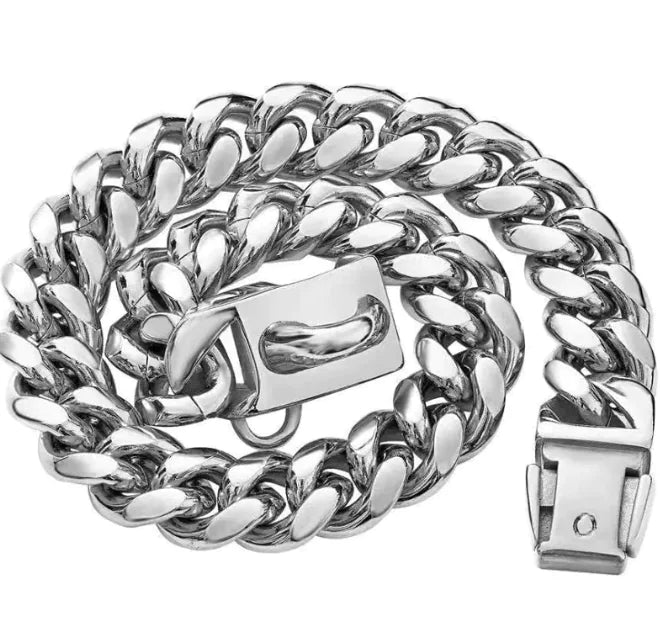 Steel Cuban Chain Collar