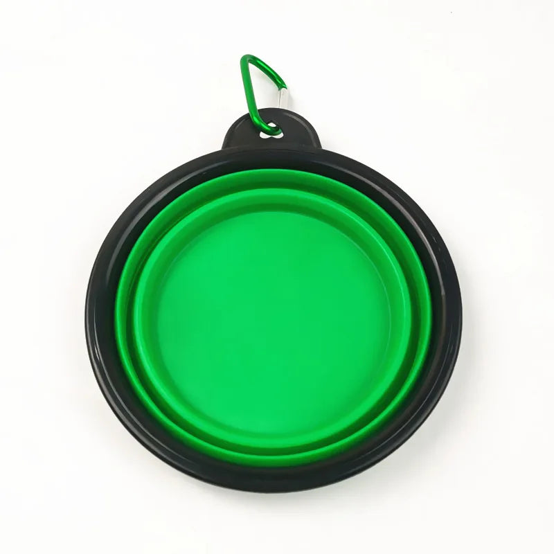 Portable Collapsible Pet Bowl with Keychain