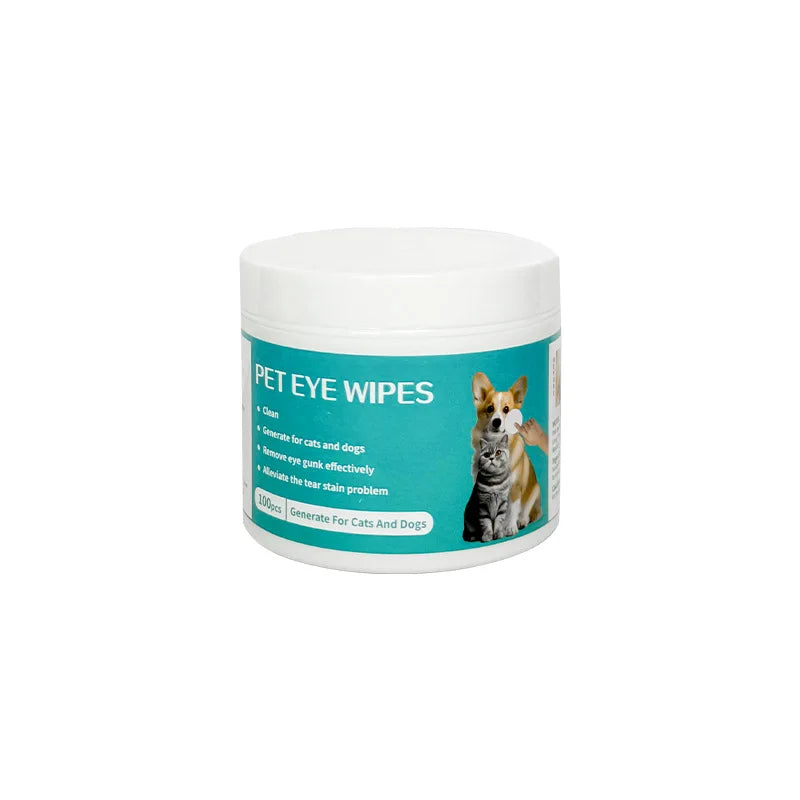 PetGlow Eye Wipes: Tear Stain & Discharge Remover for Dogs & Cats