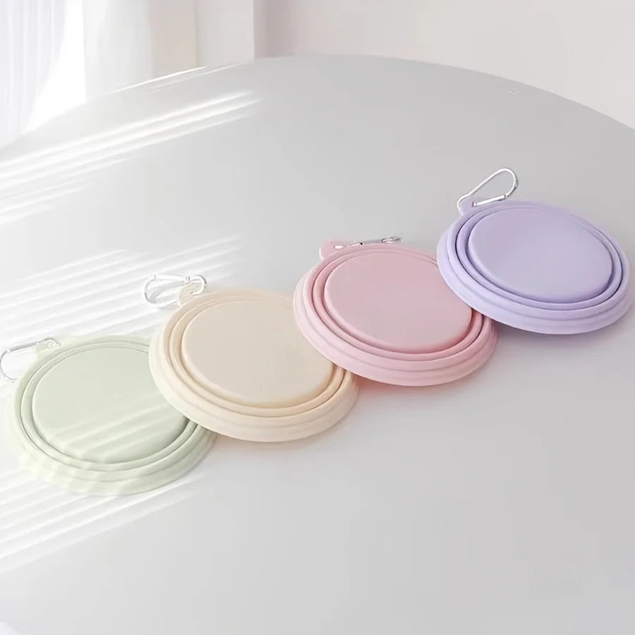 Pet Folding Silicone Bowl - Portable Outdoor Travel Food & Water Container