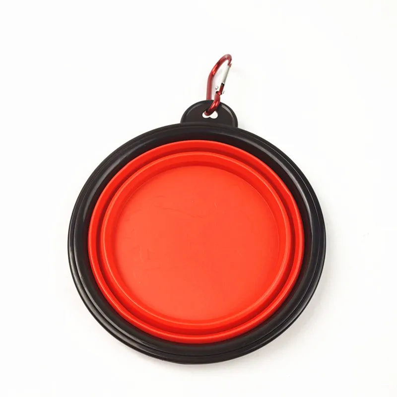 Portable Collapsible Pet Bowl with Keychain