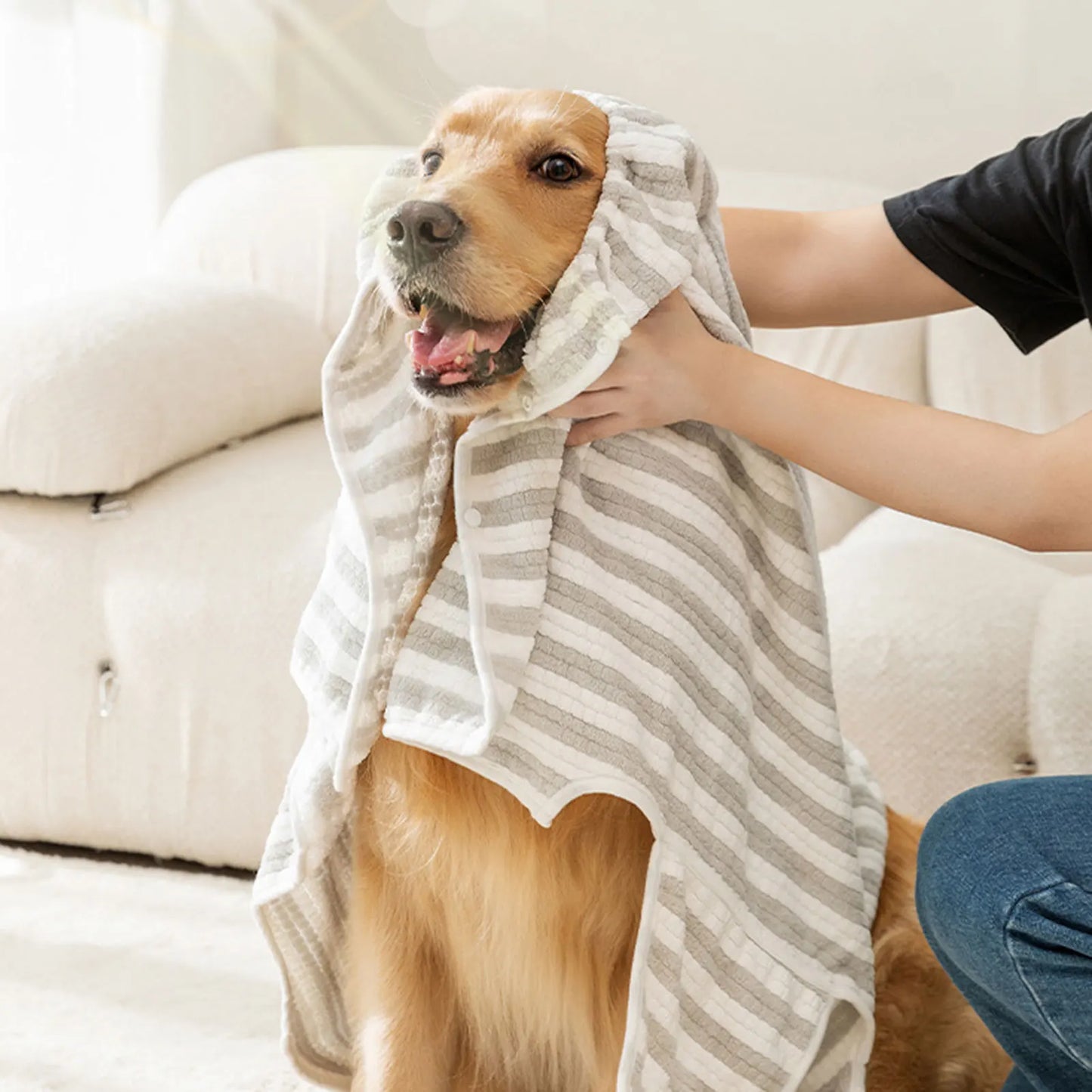 Ultra-Absorbent Quick-Drying Dog Bath Towel