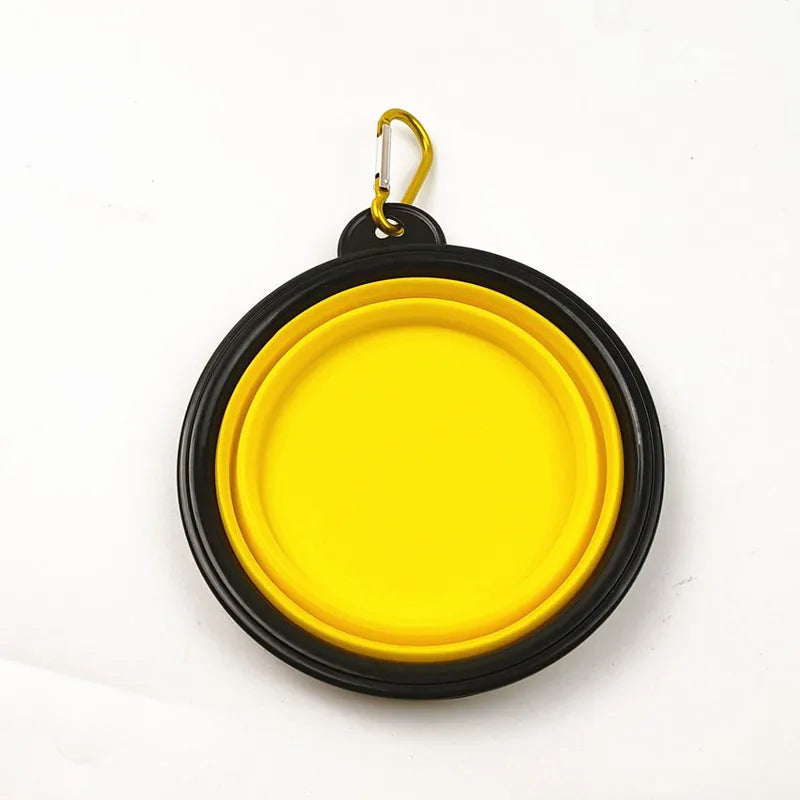 Portable Collapsible Pet Bowl with Keychain