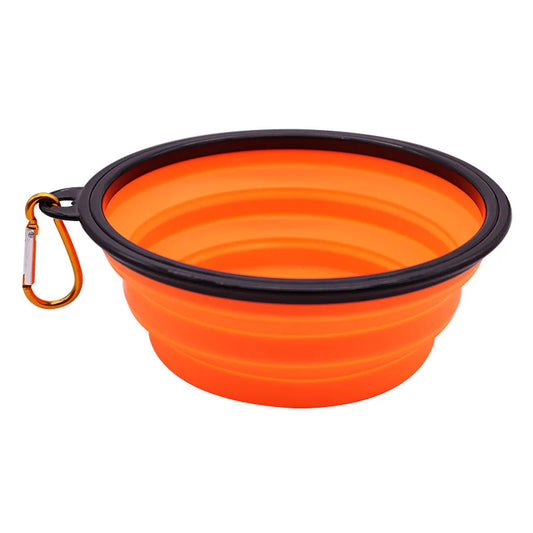 Portable Collapsible Pet Bowl with Keychain