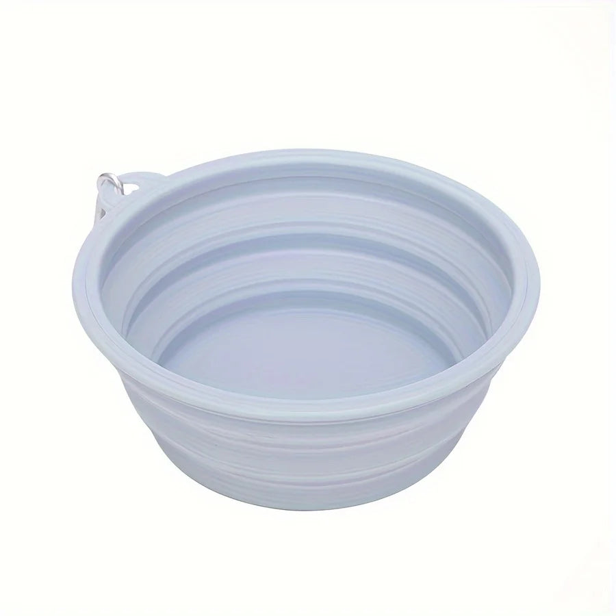 Pet Folding Silicone Bowl - Portable Outdoor Travel Food & Water Container
