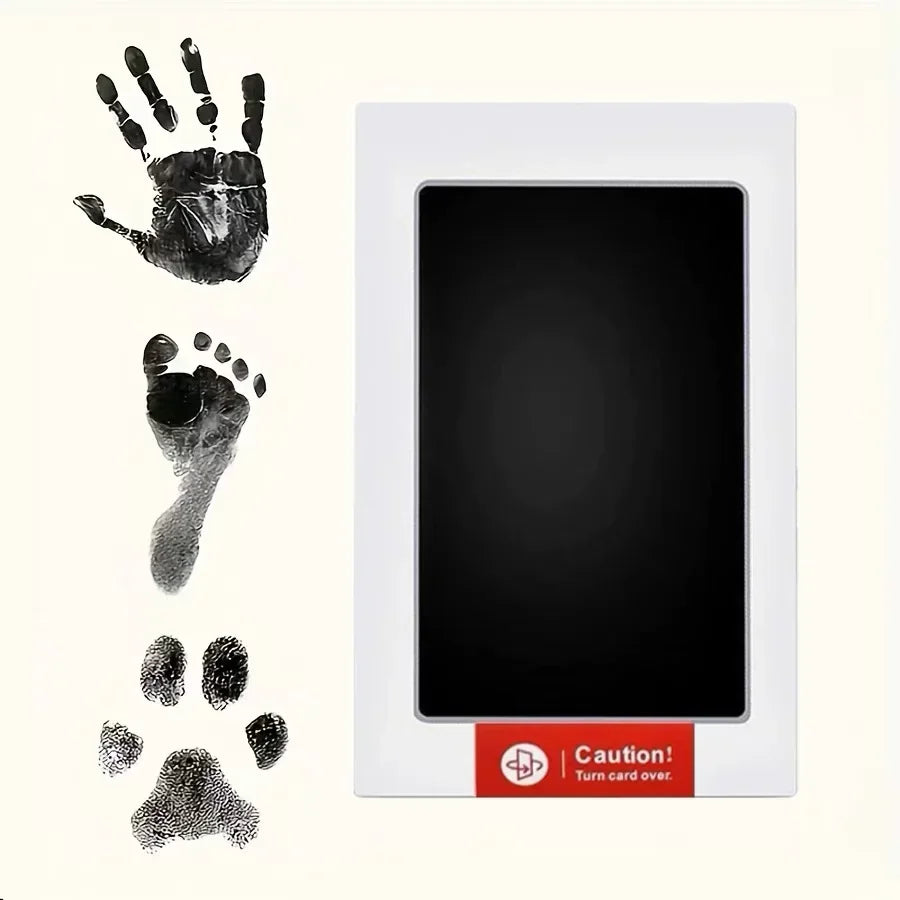 Baby & Pet Inkless Handprint Footprint Kit - Safe, Non-Toxic No-Touch Ink Pad